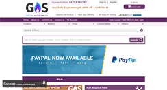 Desktop Screenshot of gas-spares.co.uk